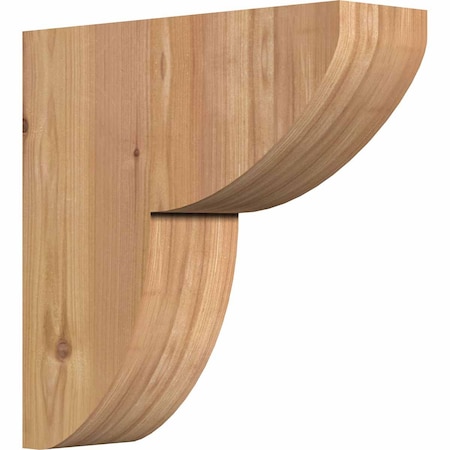 Ekena Millwork Crestline Smooth Corbel, Western Red Cedar, 3 1/2"W x 12"D x 12"H COR04X12X12CRE00SWR